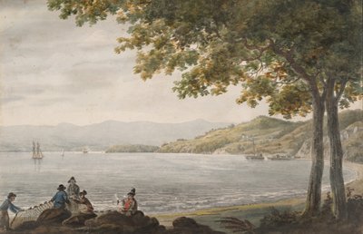 Shad-Fischer am Ufer des Hudson River, 1811-ca. 1813 von Pavel Petrovic Svin