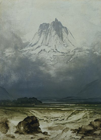 Landschaftsstudie, Nordnorwegen von Peder Balke
