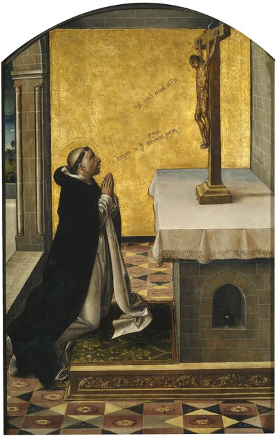 Der heilige Petrus Märtyrer im Gebet, 1493-1499 von Pedro Berruguete