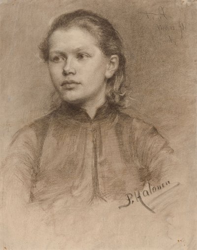 Porträt einer jungen Frau von Pekka Halonen