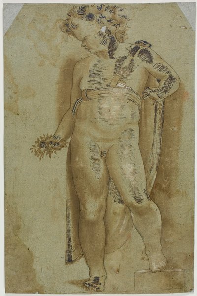 Putto mit Blumen von Pellegrino Tibaldi