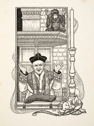 Nachahmer, aus Hundert Anekdoten von Tieren, veröffentlicht 1924 von Percy J. Billingshurst