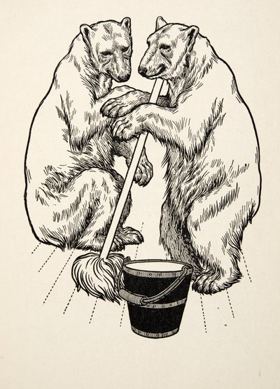 Die Bärenjungen, aus Hundert Anekdoten über Tiere, veröffentlicht 1924 von Percy J. Billingshurst