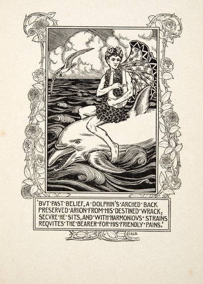 Der Delfin, aus Hundert Anekdoten über Tiere, veröffentlicht 1924 von Percy J. Billingshurst