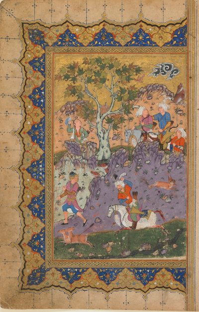 Ein Prinz auf der Jagd von Persian School