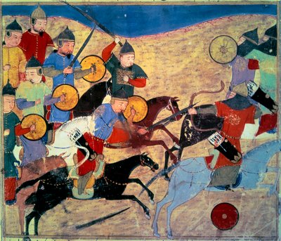 Flucht von Noqai von Persian School