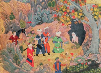 Sultan Iskandar besucht einen Einsiedler, aus 