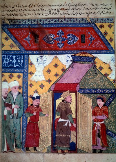 Der Herrscher Ghazan (Ghazan Khan oder Ghazan Mahmud, Sohn von Arghoun und Ilkhan von Persien) von Persian School