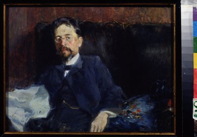 Porträt des Schriftstellers Anton Tschechow von Peter Alexandrovich Nilus
