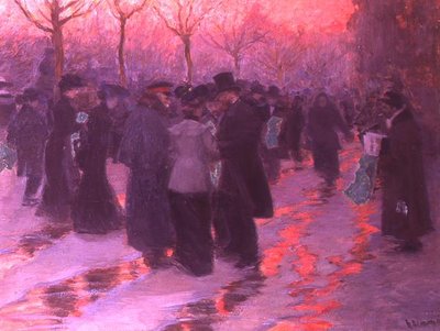 Lesen eines Telegramms über die Schlacht von Tsushima von Peter Alexandrovich Nilus
