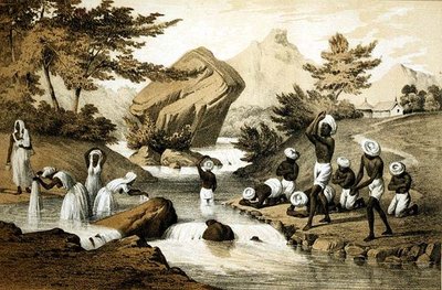Hindoo-Kostüme, Mauritius, graviert von James Queen, veröffentlicht von Peter S. Duval von Peter Bernhard Wilhelm (after) Heine