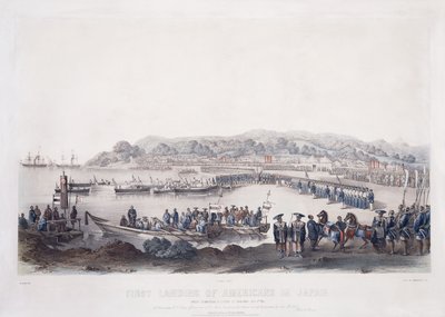 Erste Landung der Amerikaner in Japan in Gore-Hama am 14. Juli 1853 von Peter Bernhard Wilhelm Heine