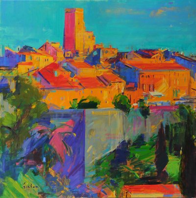 Saint-Paul de Vence, Goldenes Licht, 2022 von Peter Graham