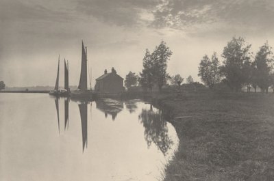 Cantley: Wherries warten auf den Gezeitenwechsel von Peter Henry Emerson