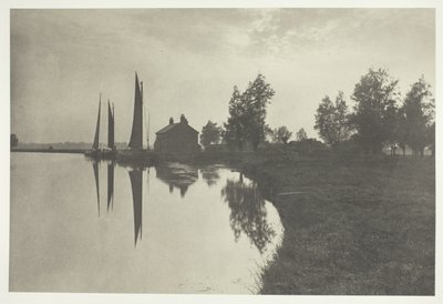 Cantley: Wherries warten auf den Gezeitenwechsel von Peter Henry Emerson