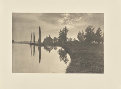 Cantley: Wherries warten auf den Gezeitenwechsel von Peter Henry Emerson