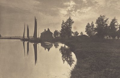 Cantley: Wherries warten auf den Gezeitenwechsel von Peter Henry Emerson