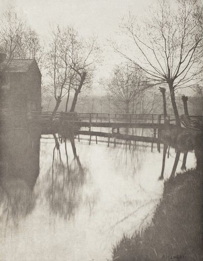 Fußgängerbrücke in der Nähe von Chingford von Peter Henry Emerson