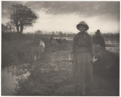 Heu im Sumpf staken von Peter Henry Emerson