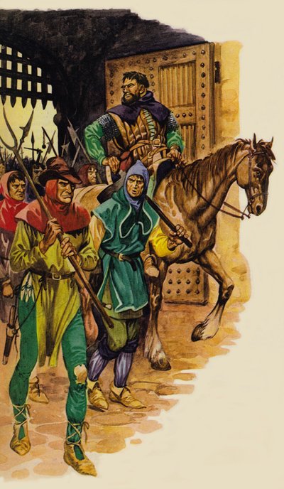 Die Bauernarmee, angeführt von Wat Tyler von Peter Jackson
