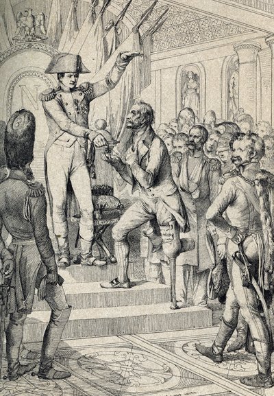 Erste Verleihung der Kreuze der Ehrenlegion (gegründet 1802) in der Kirche der Invaliden am 14. Juli von Peter Johann Nepomuck Geiger