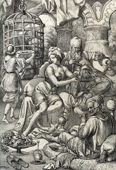 Sultan Bayezid I (oder Bajazet) von Peter Johann Nepomuck Geiger
