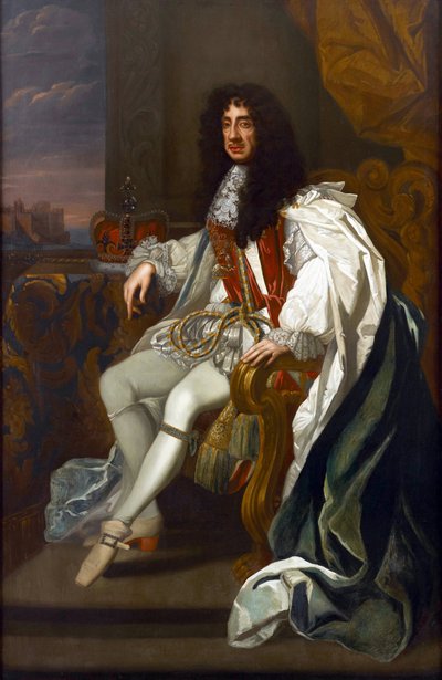 Porträt von Karl II. von England in den Roben des Hosenbandordens von Peter Lely