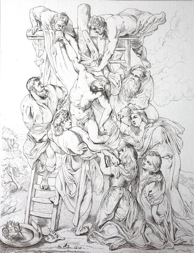 Jesus Christus, Kreuzabnahme (Druck) von Peter Paul (after) Rubens