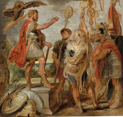 Decius Mus spricht zu den Legionen von Peter Paul Rubens