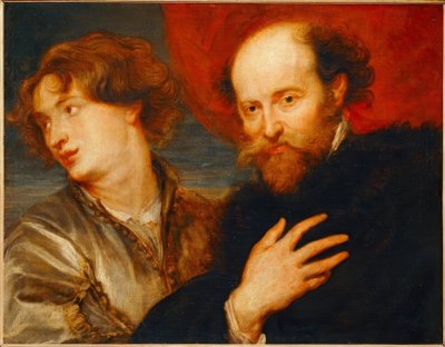 Idealisiertes Doppelporträt von van Dyck und Rubens von Peter Paul Rubens