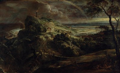 Landschaft mit dem Schiffbruch des Paulus von Peter Paul Rubens