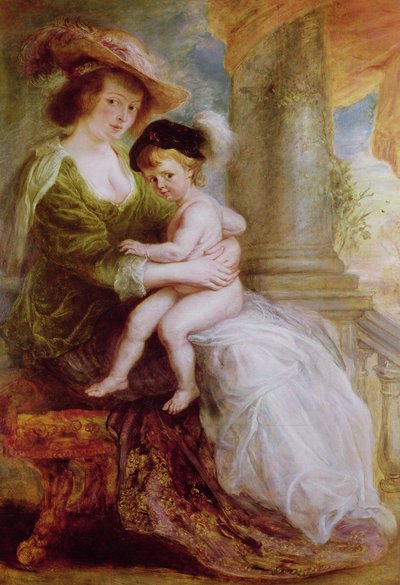 Helene Fourment (1614-73) und ihr Sohn Frans von Peter Paul Rubens