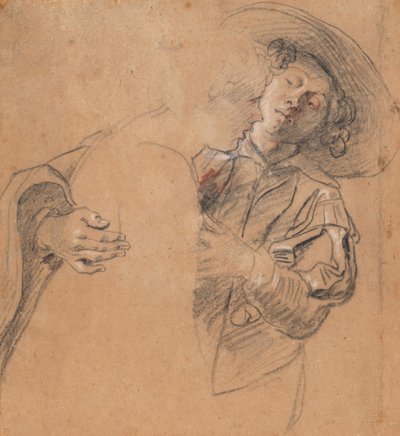 Junger Mann, eine junge Frau umarmend von Peter Paul Rubens