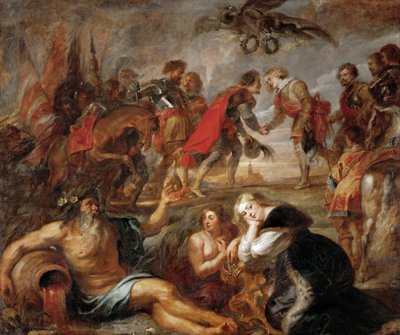 Das Treffen von Ferdinand III. von Habsburg und Kardinal Infant Ferdinand von Österreich vor der Schlacht von Nördlingen von Peter Paul Rubens