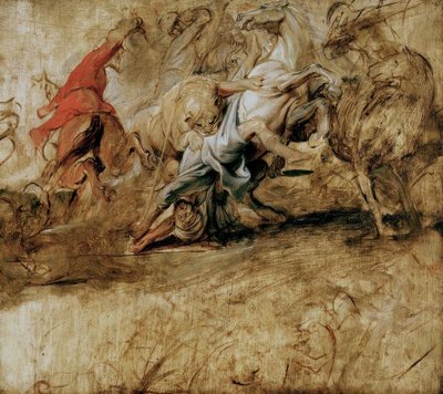 Löwenjagd von Peter Paul Rubens