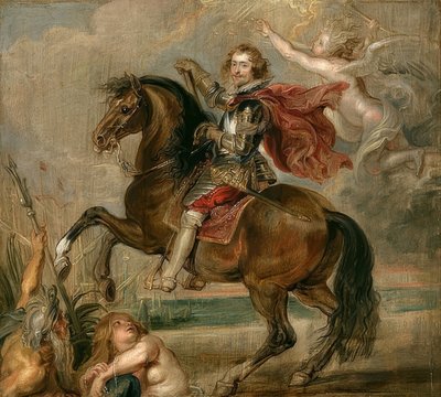 Porträt von Duke of Buckingham zu Pferde von Peter Paul Rubens