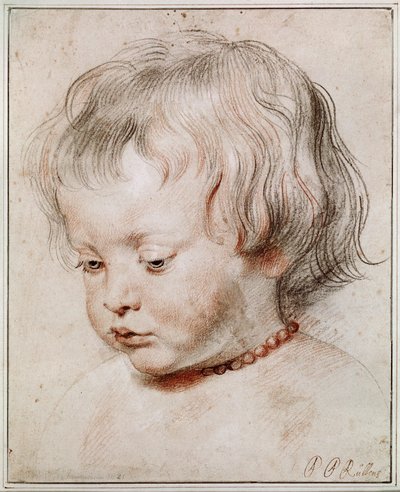 Porträtstudie seines Sohnes Nicolas von Peter Paul Rubens