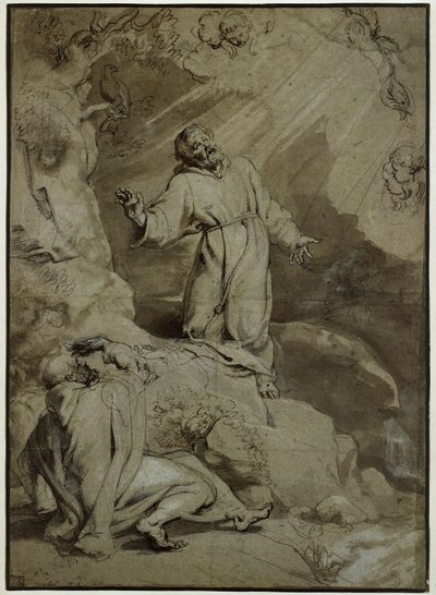Stigmatisation des Heiligen Franz von Assisi von Peter Paul Rubens