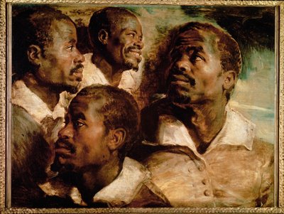 Studien des Kopfes eines schwarzen Mannes von Peter Paul Rubens