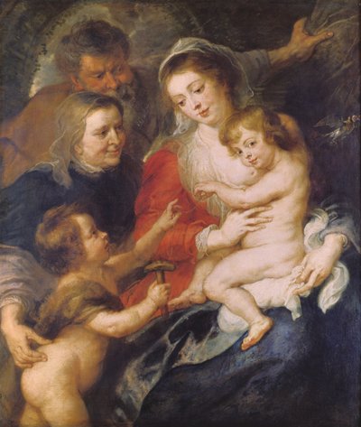 Die Heilige Familie mit St. Elisabeth und dem kleinen Johannes dem Täufer, ca. 1634 von Peter Paul Rubens