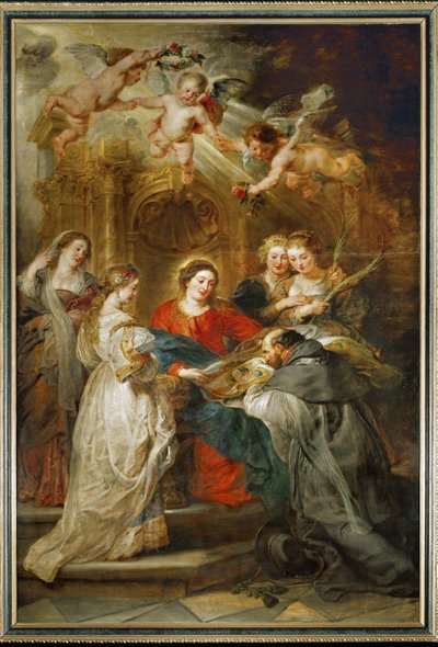 Die Heilige Jungfrau erscheint dem Heiligen Ildefonso von Peter Paul Rubens