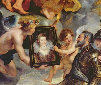 Der Medici-Zyklus: Heinrich IV. (1553-1610) erhält das Porträt von Maria de