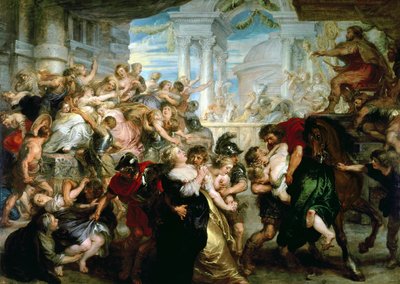 Der Raub der Sabinerinnen, um 1635-40 von Peter Paul Rubens