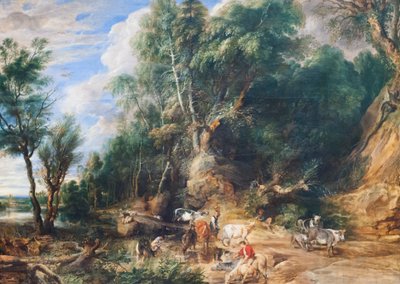 Der Wasserplatz, ca. 1615-22 von Peter Paul Rubens