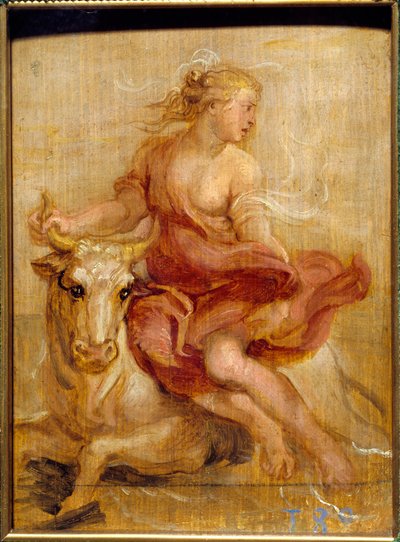 Die Entführung Europas (Blutzeichnung) von Peter Paul Rubens
