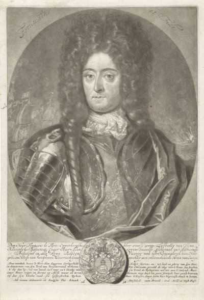 Porträt von Generaladmiral François Lefort 1656-1699, 1698 von Peter Schenk