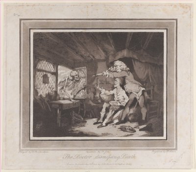Der Arzt entlässt den Tod, 15. September 1785 von Peter Simon