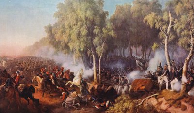 Die Schlacht von Krasnoe von Peter von (after) Hess