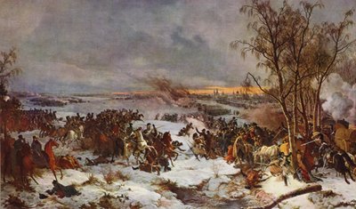 Die Schlacht von Krasnoi von Peter von (after) Hess