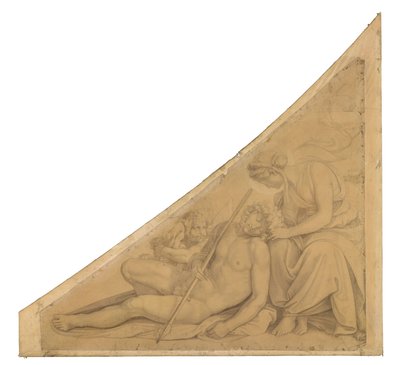 Artemis und Endymion. Karton zu den Deckenbildern der Münchner Glyptothek von Peter von Cornelius